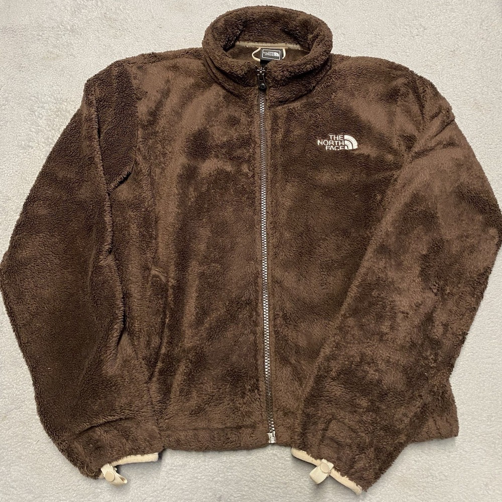 The North Face Jacket Womens S Brown Osito Fleece Full Zip Soft Plush Outdoors